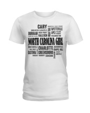 North Carolina girl cities Ladies T-Shirt tile