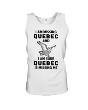 Quebec Is Missing Me Unisex Tank tile