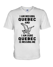 Quebec Is Missing Me V-Neck T-Shirt tile