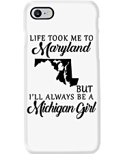 LIFE TOOK TO MARYLAND BE A MICHIGAN GIRL Phone Case tile