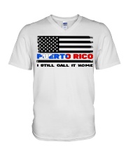 Flag Puerto Rico- Call It Home V-Neck T-Shirt tile