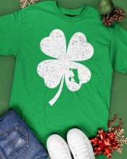 Chicago Map - Four Leaf Clover Classic T-Shirt apparel-classic-tshirt-lifestyle-back-69