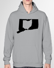 MAP OHIO IN CONNECTICUT Hooded Sweatshirt garment-hooded-sweatshirt-front-04