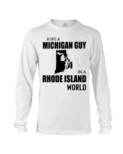 MICHIGAN GUY IN RHODE ISLAND Long Sleeve Tee tile