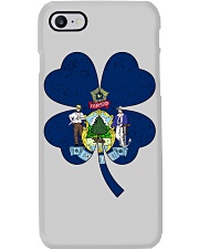 Flag Maine Four Leaf Clover Phone Case tile
