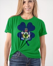 Flag Maine Four Leaf Clover Classic T-Shirt apparel-classic-tshirt-lifestyle-front-101