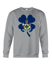 Flag Maine Four Leaf Clover Crewneck Sweatshirt tile