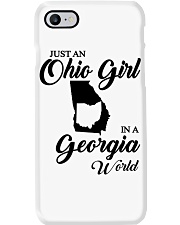 OHIO GIRL IN GEORGIA Phone Case tile
