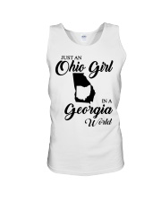 OHIO GIRL IN GEORGIA Unisex Tank tile