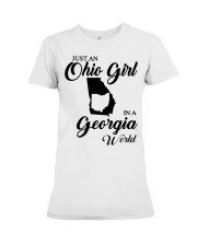 OHIO GIRL IN GEORGIA Premium Fit Ladies Tee tile