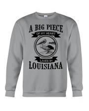 A piece of my heart lives in Louisiana Crewneck Sweatshirt tile