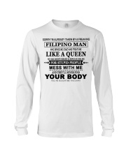 Like A Queen - Filipino Man Long Sleeve Tee tile