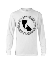 MAINE GIRL LIVING IN CALIFORNIA Long Sleeve Tee tile
