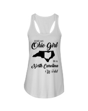 OHIO GIRL IN NORTH CAROLINA Ladies Flowy Tank tile