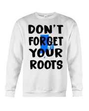 Rhode Island Map Don't Forget Your Roots Crewneck Sweatshirt tile