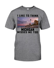 Michigan Misses Me Too Classic T-Shirt front