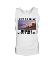 Michigan Misses Me Too Unisex Tank tile