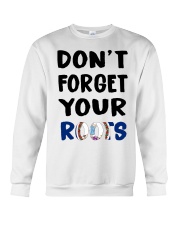 Virginia Flag Don't Forget Your Roots Crewneck Sweatshirt tile