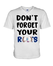 Virginia Flag Don't Forget Your Roots V-Neck T-Shirt tile