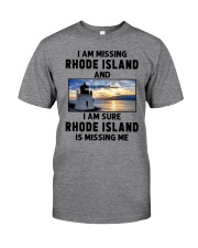I Am Missing Rhode Island Classic T-Shirt front