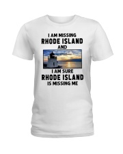 I Am Missing Rhode Island Ladies T-Shirt tile