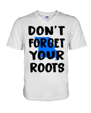 Missouri Map Don't Forget Your Roots V-Neck T-Shirt tile
