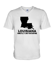 Louisiana It's Not For Everyone V-Neck T-Shirt tile