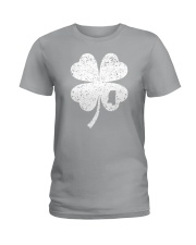 Mississippi Map - Four Leaf Clover Ladies T-Shirt tile