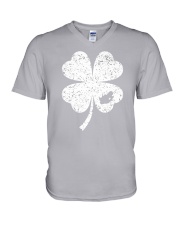 South Africa Map - Four Leaf Clover V-Neck T-Shirt tile