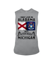 Began In Michigan - May Live In Alabama Sleeveless Tee tile