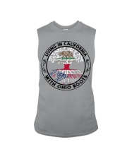 LIVING IN CALIFORNIA WITH OHIO ROOTS Sleeveless Tee tile