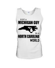 MICHIGAN GUY IN NORTH CAROLINA Unisex Tank tile