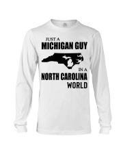 MICHIGAN GUY IN NORTH CAROLINA Long Sleeve Tee tile
