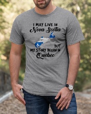 Began In Quebec - Live In Nova Scotia Classic T-Shirt apparel-classic-tshirt-lifestyle-front-53
