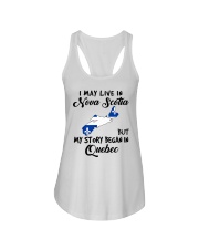 Began In Quebec - Live In Nova Scotia Ladies Flowy Tank tile