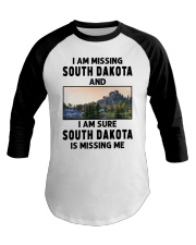 I Am Missing South Dakota Baseball Tee tile