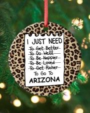 I Just Need To Go To Arizona Circle ornament - single (porcelain) custom-circle-ornament-single-porcelain-lifestyle-11