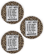 I Just Need To Go To Arizona Circle Ornament (Wood tile
