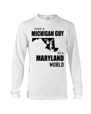 MICHIGAN GUY IN MARYLAND Long Sleeve Tee tile
