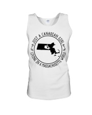 CANADIAN GIRL LIVING IN MASSACHUSETTS Unisex Tank tile