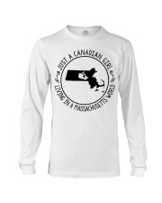 CANADIAN GIRL LIVING IN MASSACHUSETTS Long Sleeve Tee tile