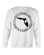 MAINE GIRL LIVING IN FLORIDA Crewneck Sweatshirt tile