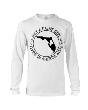 MAINE GIRL LIVING IN FLORIDA Long Sleeve Tee tile