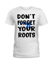 Maryland Map Don't Forget Your Roots Ladies T-Shirt tile