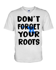 Maryland Map Don't Forget Your Roots V-Neck T-Shirt tile