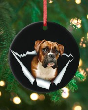 Boxer Circle ornament - single (porcelain) custom-circle-ornament-single-porcelain-lifestyle-11