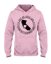 OHIO GIRL LIVING IN CALIFORNIA Hooded Sweatshirt front