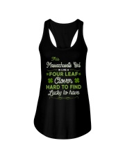 Lucky To Have - This Massachusetts Girl Ladies Flowy Tank tile
