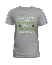Lucky To Have - This Massachusetts Girl Ladies T-Shirt tile