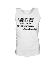 Staten Island Girl Gave Up Thinking Unisex Tank tile